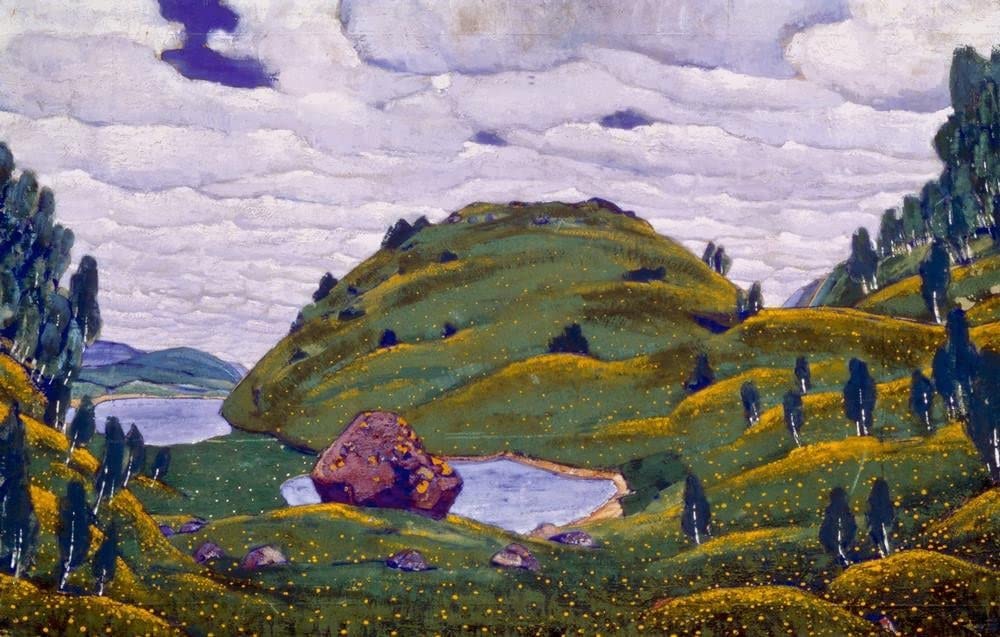 Lienzo decorativo para pared de Nikolai Roerich, cuadro La consagración de la primavera 5