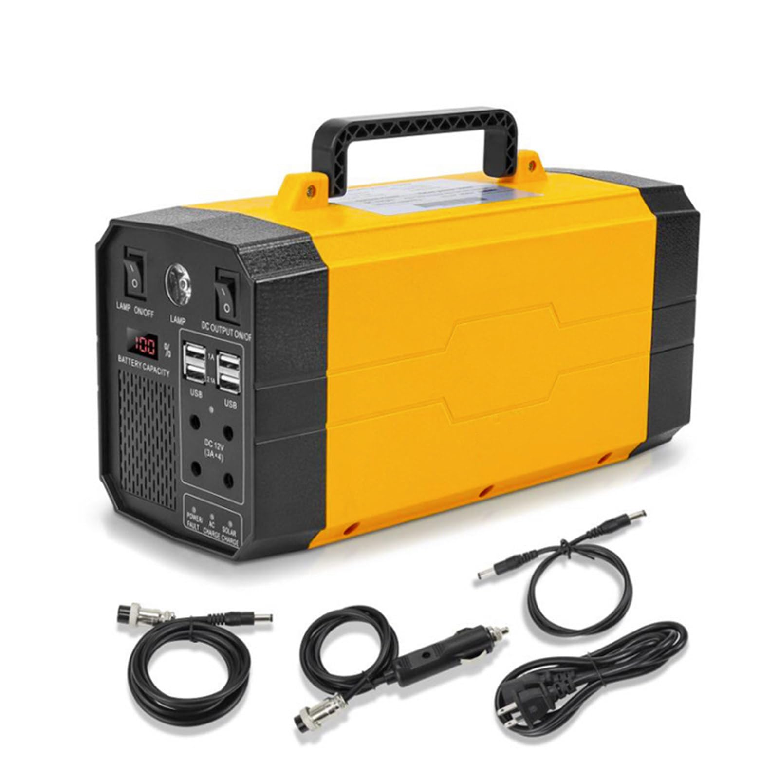 Générateur de Puissance Mobile Onde sinusoïdale Pure 500W Chargeur de Batterie Centrale 220V Camping en Plein air Alimentation de Secours,31AH
