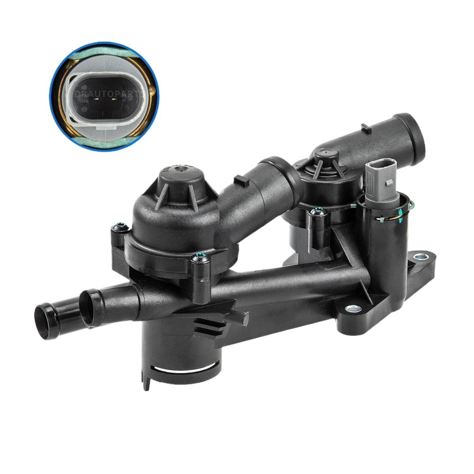Fit For A-U-D-I A1 A3 For V-W EOS Golf Jetta Passat Scirocco Tiguan 1.4 TFSI Engine Coolant Thermostat 03C121111AM 03C121111M 03C121026AR