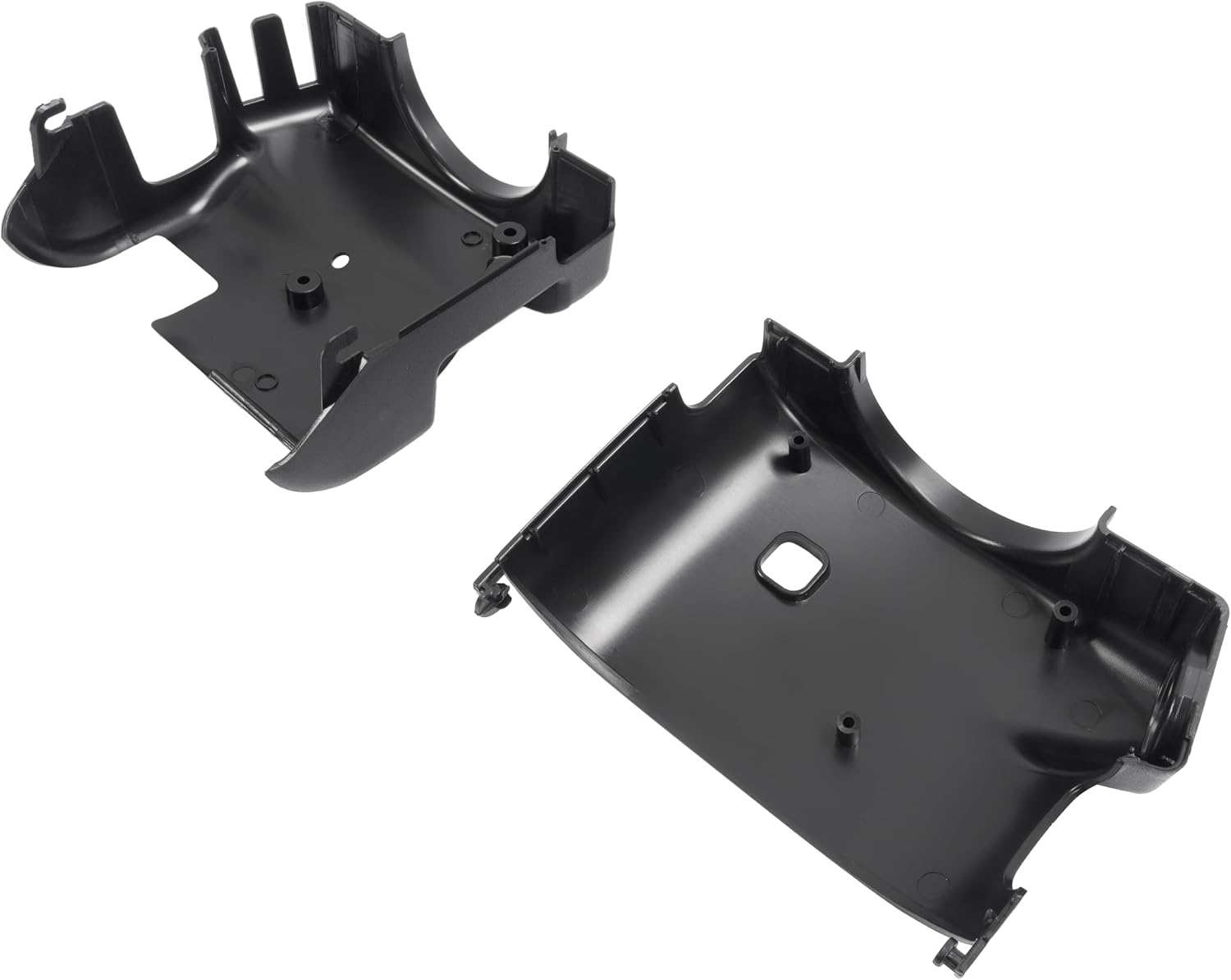 Black Steering Column Cover Compatible with 1995-2004 Chevy Chevrolet GMC C/K 1500/2500/3500 Replacement for 26036498 26036499 Textured Plastic(ABS)