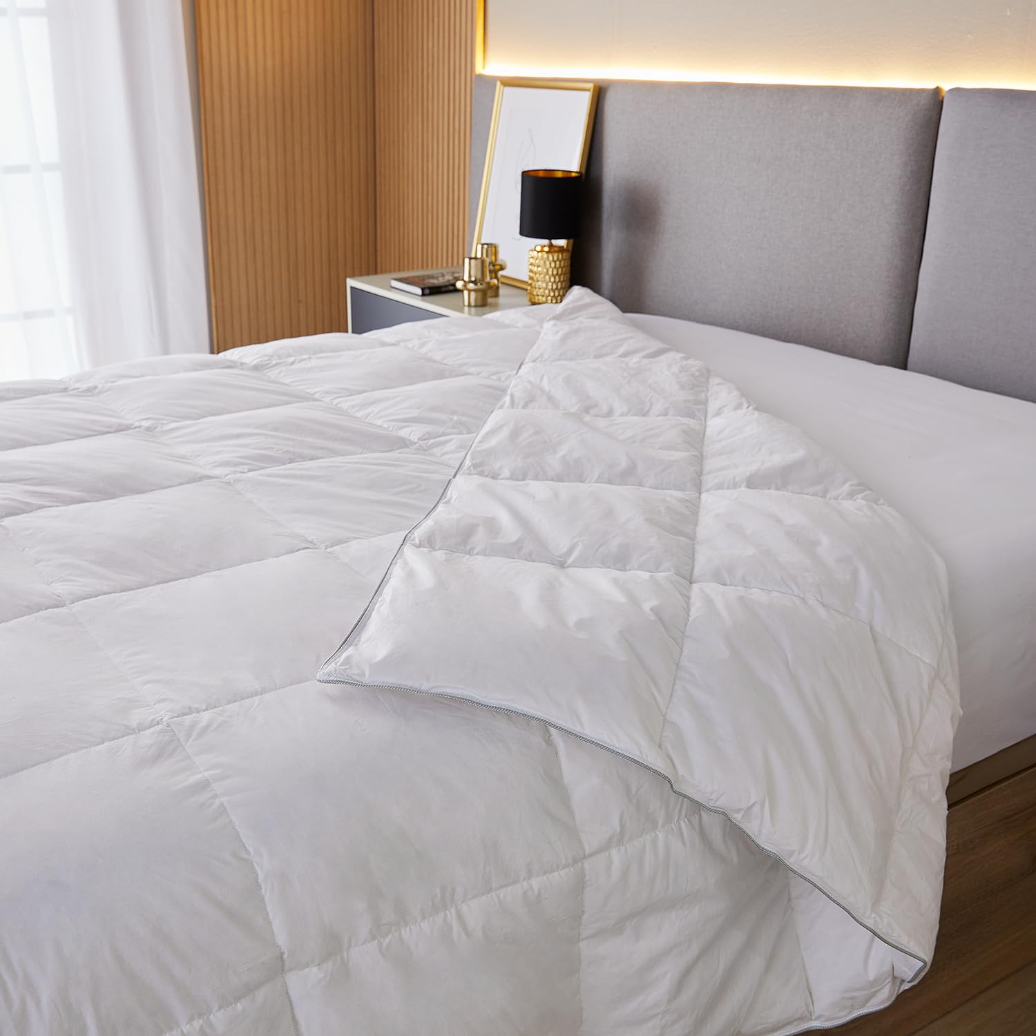 PIKOLIN Home - Edredón Nórdico para Invierno 92% Plumón de 300g | 150x220 | Cama 80/​90 | Calidez y Confort Excepcionales