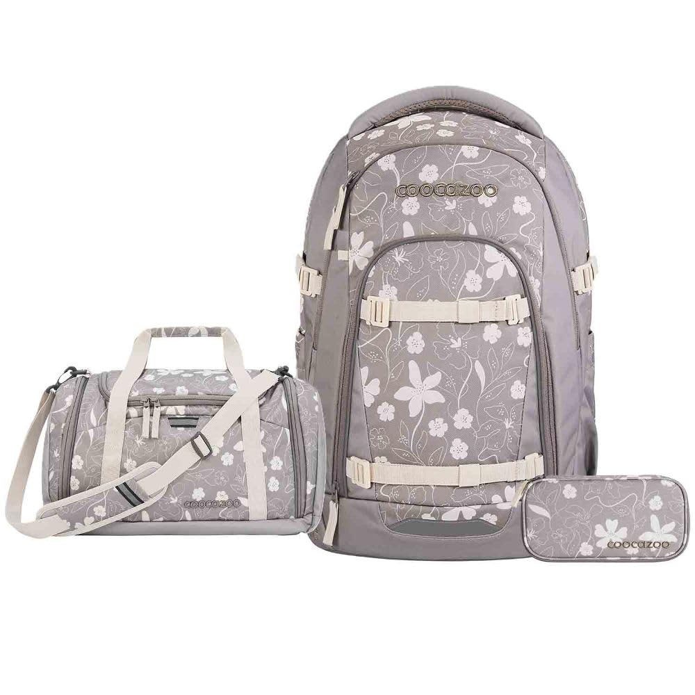 Coocazoo Mate Schulrucksack Set 3tlg. inkl Sporttasche (Vanilla Bloom)