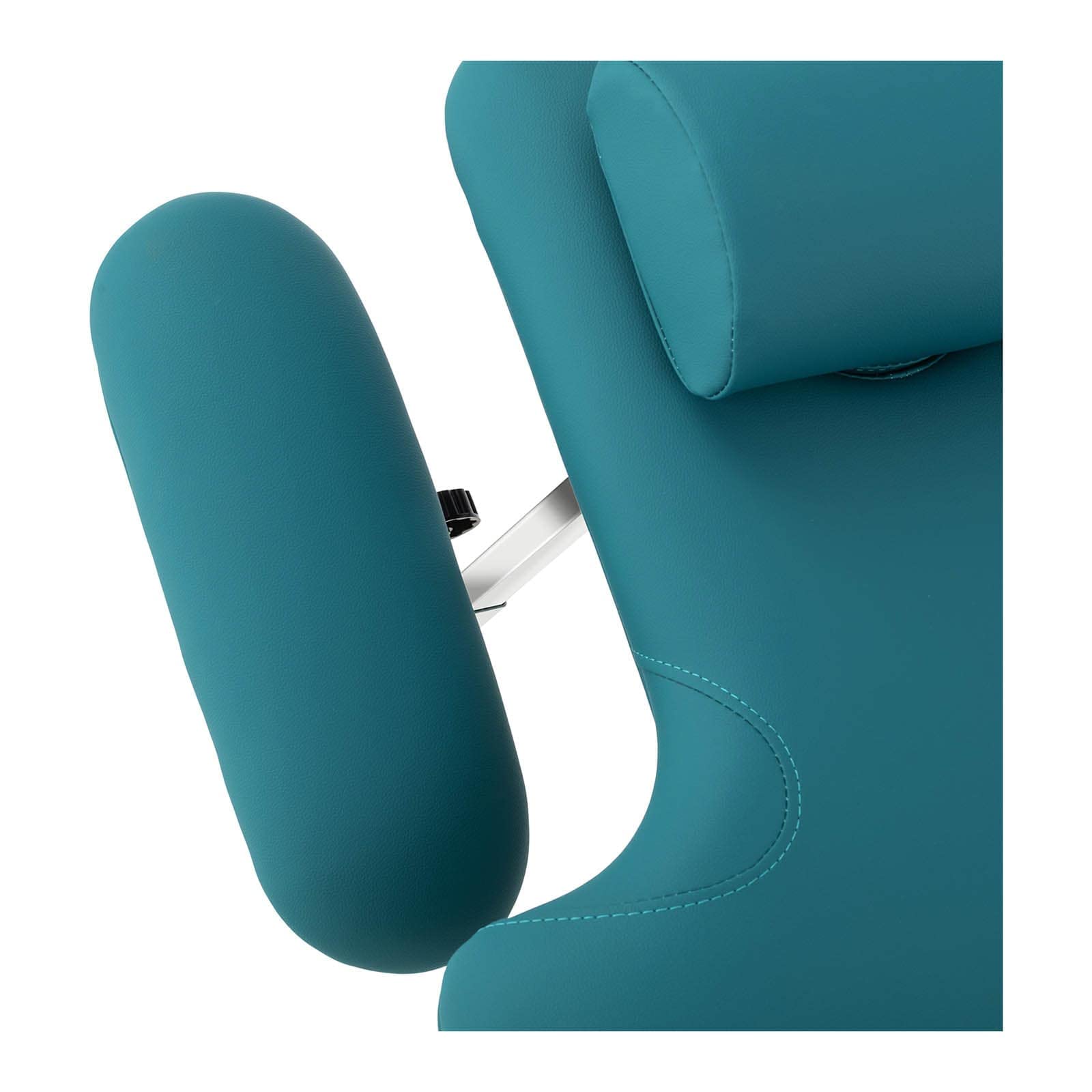 Physa Camilla de Masaje Cama Physa Nantes Turquoise_PH (Estructura: Acero con Recubrimiento en Polvo, Tapicería: Piel sintética (Poliuretano), Altura: 620 - 840 mm)