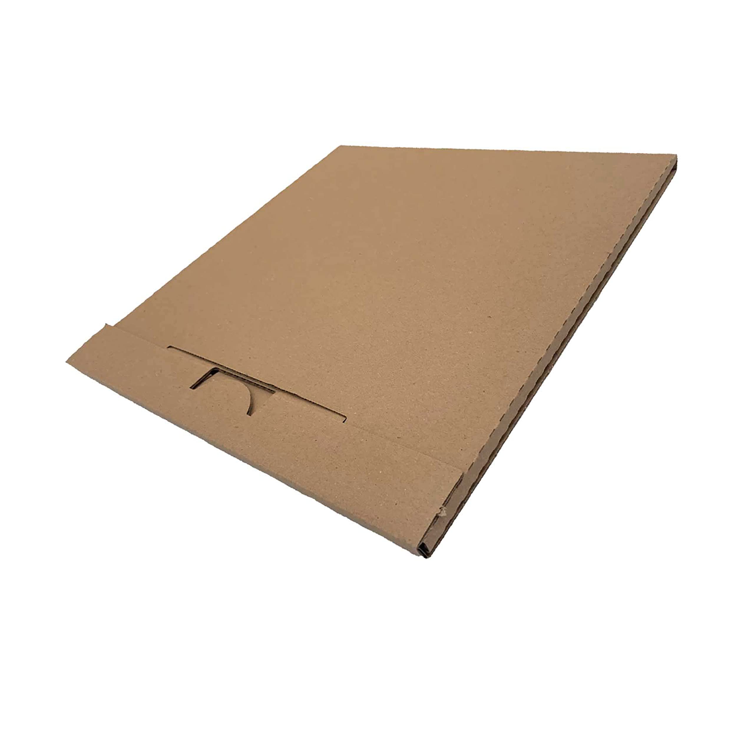 Jeco - Lot de 10 boites postales carton extra plates 320 x 320 x 10mm pour disque vinyle 33 tours étuis emballage expédition