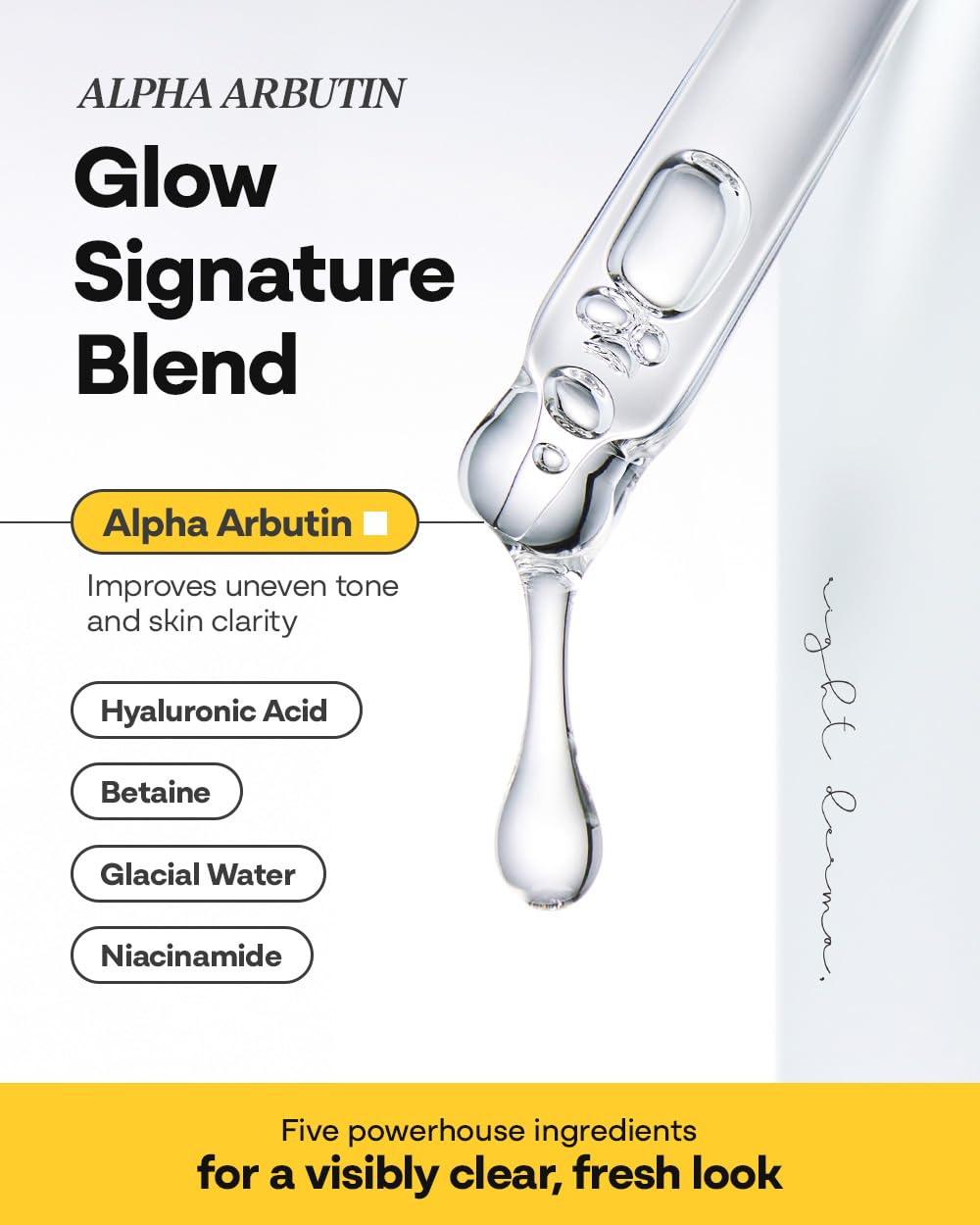 Alpha Arbutin Glow Serum – 2% Alpha Arbutin + Niacinamide for Skin Vitality & Glow, Uneven Tone | Hydrating Hyaluronic Acid | Korean Skincare for Sensitive Skin | Fragrance-Free | 1.01 fl oz - Image 5