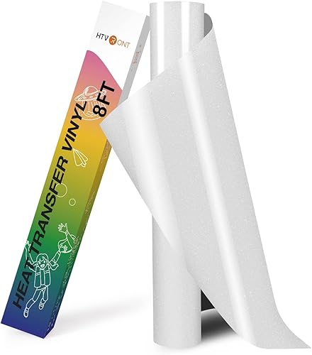 Miniatura 57 de HTVRONT Rollos de Vinilo HTV de Transferencia de Calor - 12" x 8ft Vinilo HTV para Camisas, Vinilo para Planchar para Todas las Máquinas de Corte
