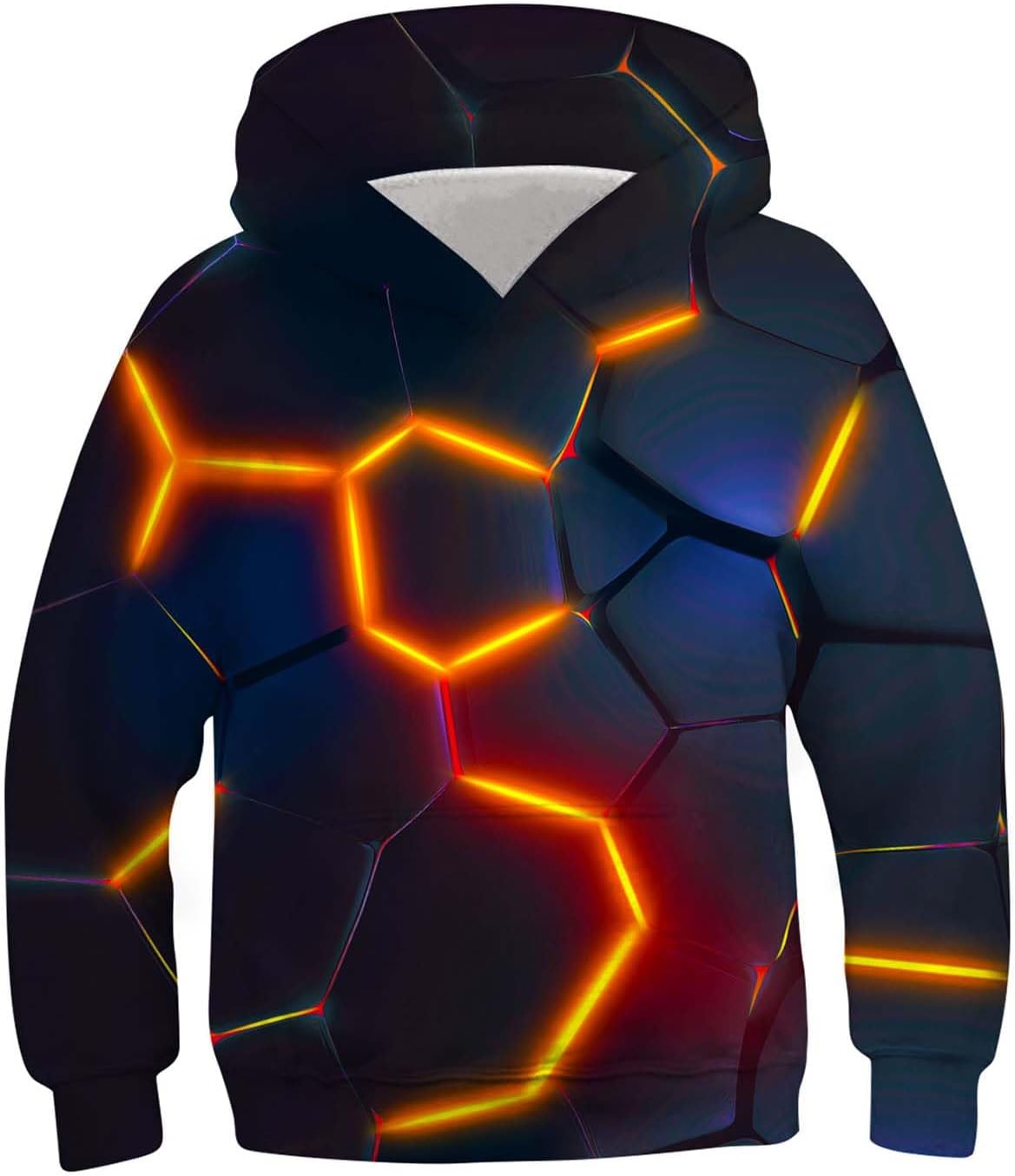 Boys Girls Hoodies for Kids 3D Prints Casual Pullover Sweatshirts with Pocket for 6-16 Years