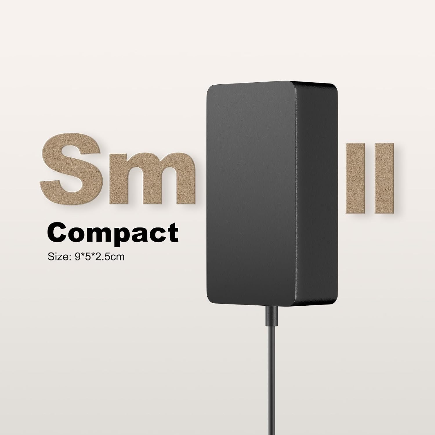 65w Charger Compatible with Microsoft Surface Pro 11, 10, 9, 8, 7, 6, 5, 4, 3, X, Power Adapter Replacement for 1800/1625/1735/1736 Charger for Surface Laptop, Go Tablet, Book 3/2/1
