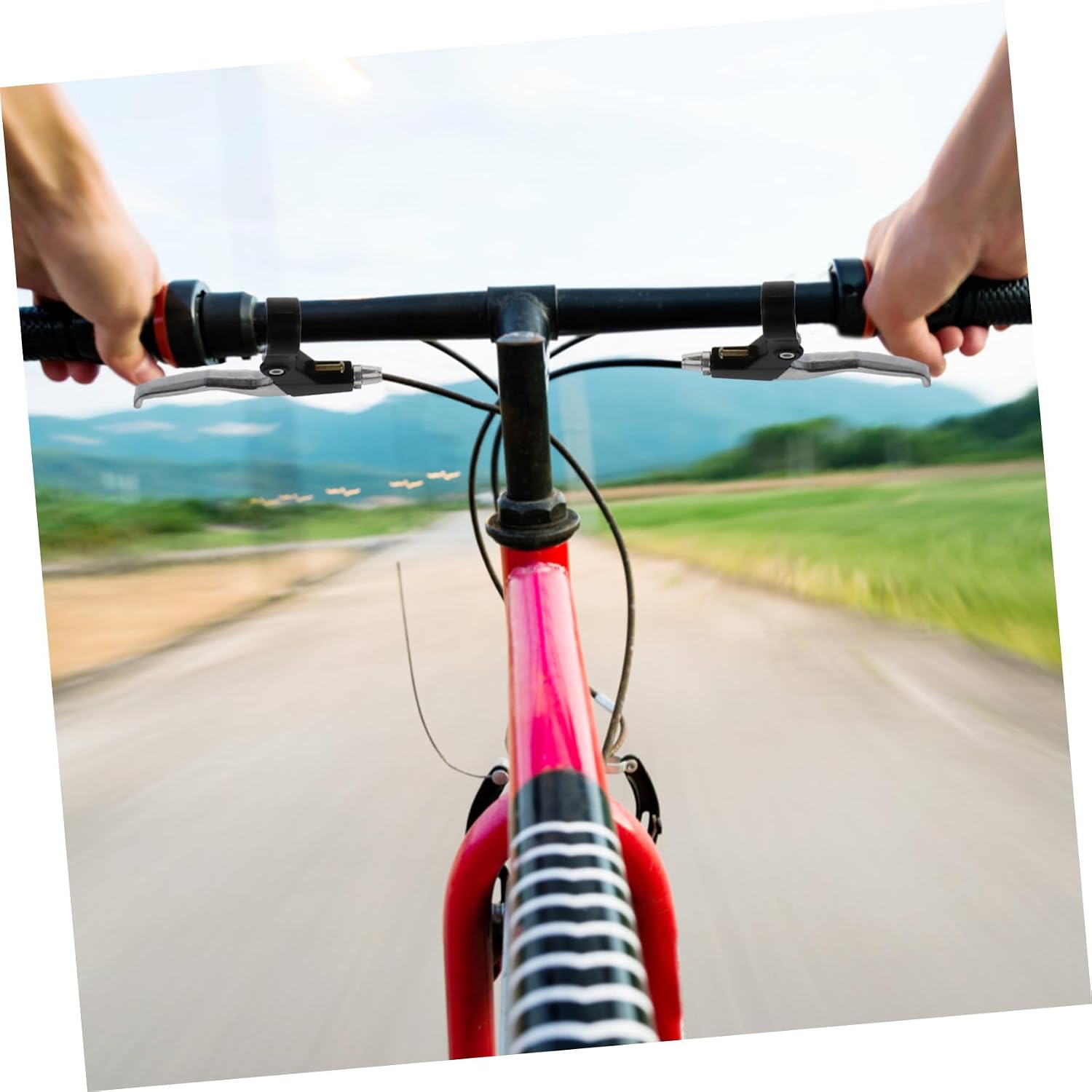 Mountain Bike Brake Set V-Shape Alloy Rim Brakes All-Aluminum Handlebar Lever Off-Road Cycling