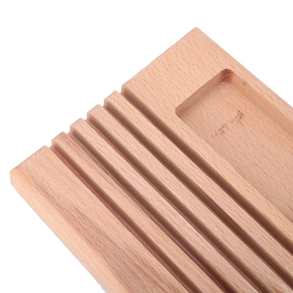 Herramienta de costura DIY, estante de regla de madera, soporte, organizador de almacenamiento con bobinas, soporte para carrete