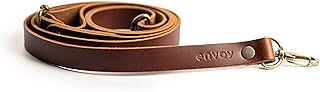 ENVOY Genuine Leather Purse Strap, Thin Adjustable Crossbody Sling for Bags, Accessories for Shoulder Handbag, Saddle