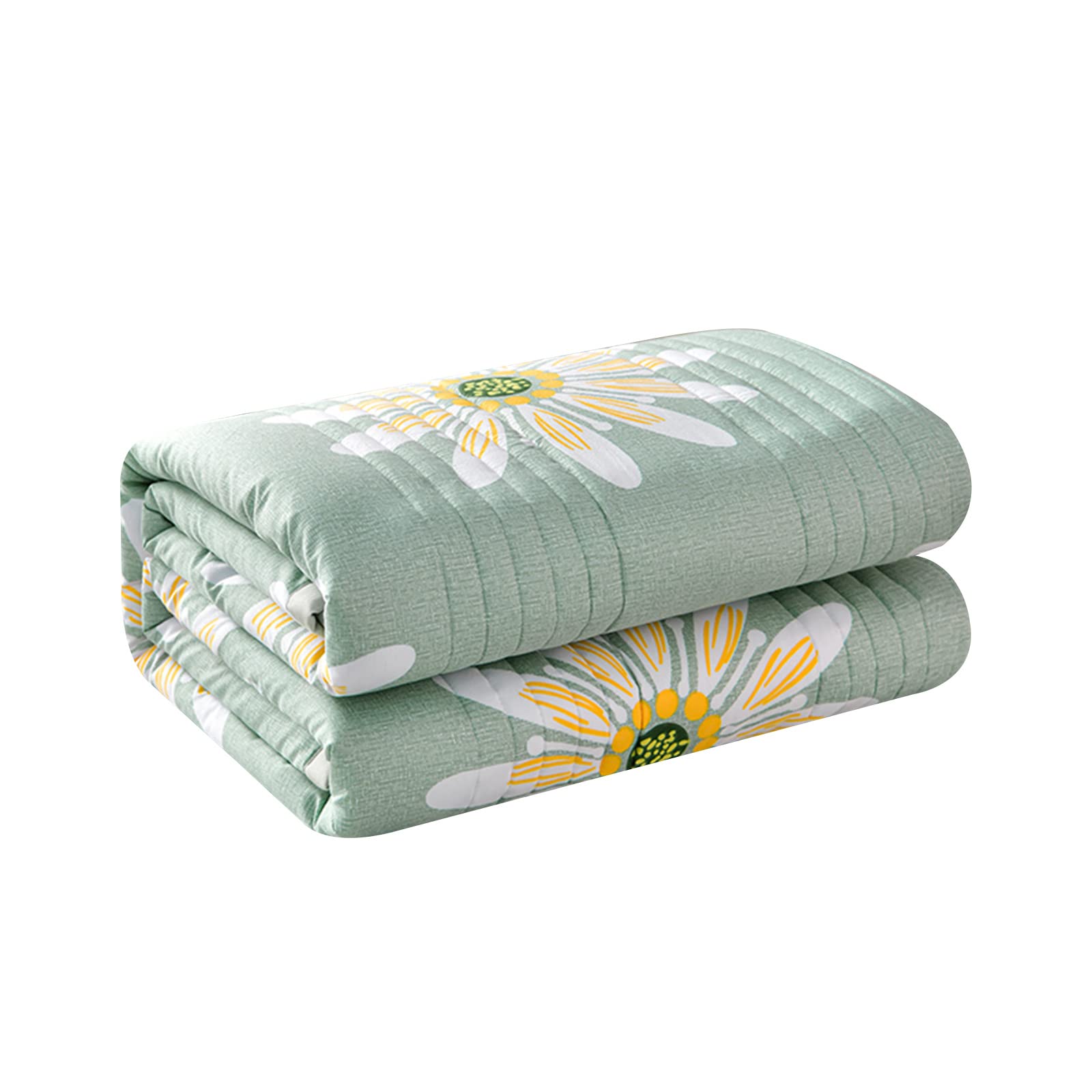 Chickw11 Copriletti Trapuntati, Stampa Copriletto Trapuntato Reversibile Trapuntino Trapunta Coperta in Microfibra per Singolo Matrimoniale King (Foglia grigia,200x230cm