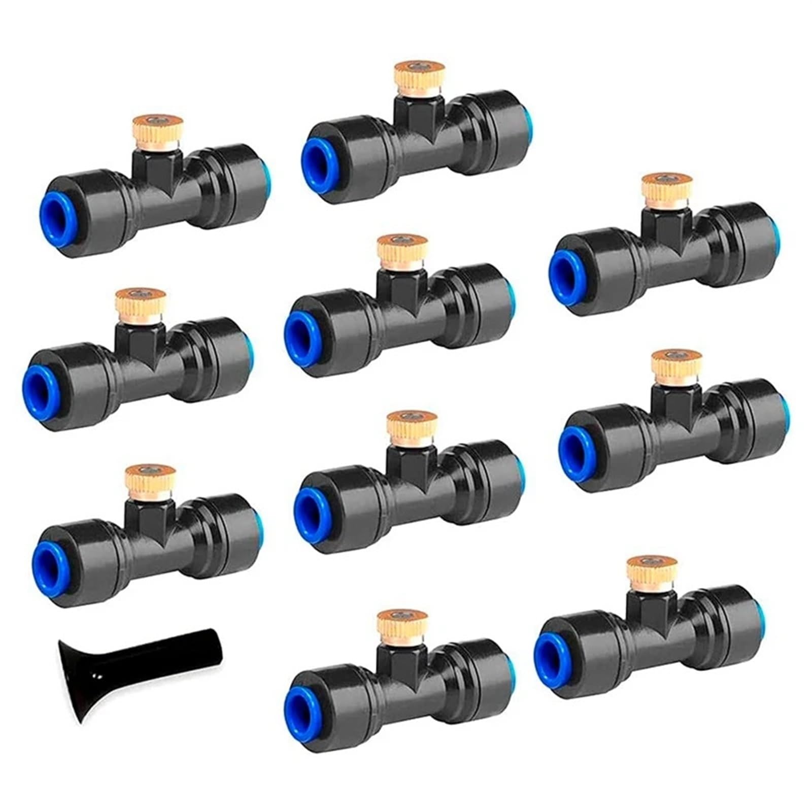 Brass Mister Nozzles Water Brass Misting Nozzle Outdoor Cooling Set Greenhouse Irrigation Kit