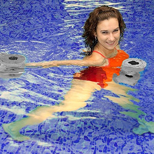 Aolvo Water Aerobics Dumbbells, Water EVA Foam Barbells Exercise Hand Bars Pool Resistance Exercises Equipment for Training Yoga Fitness Improve and Pool Sports Women/Men,Set of 2