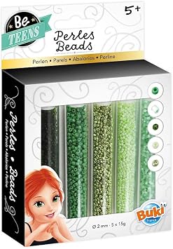 Buki France Green Beads, Colour, PE005