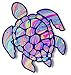Sea Turtle Decal/sticker (tye dye)