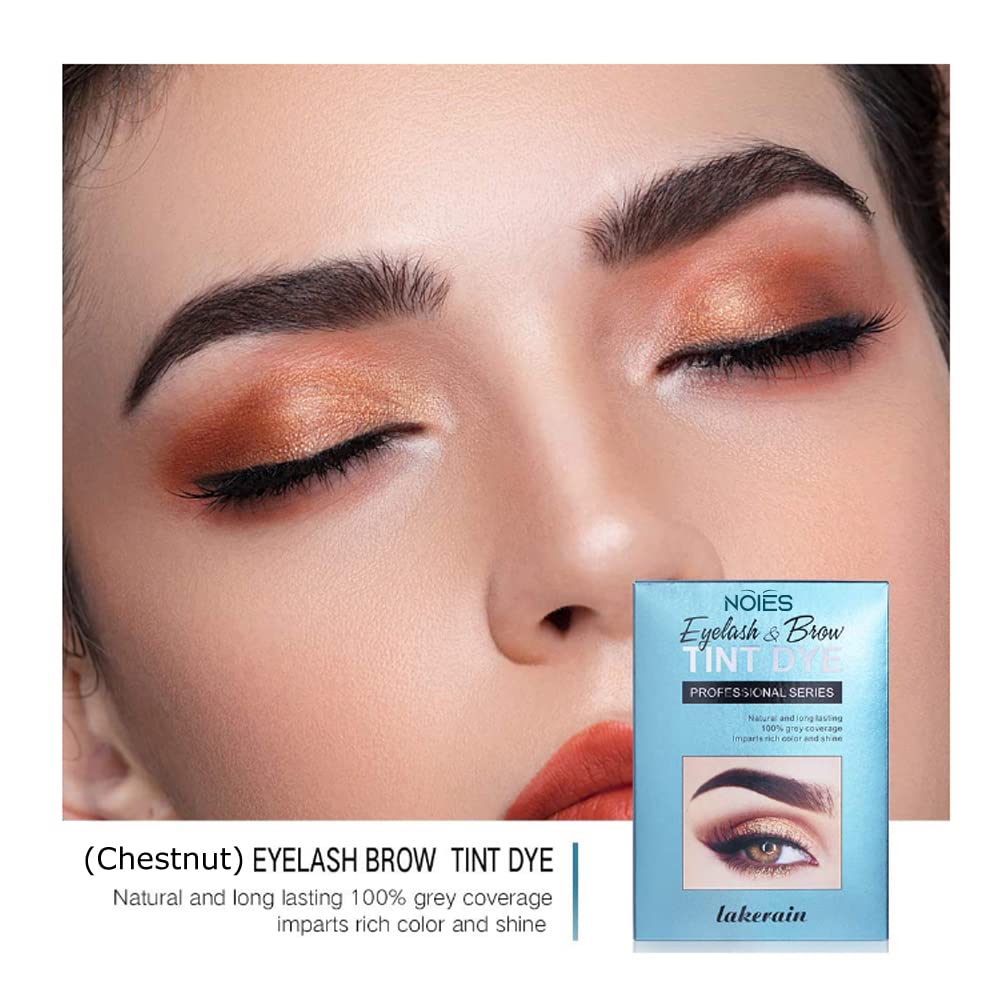 Noies Eyelash & Eyebrow Tint Dye Brushes Professional Kit (chestnut) 2