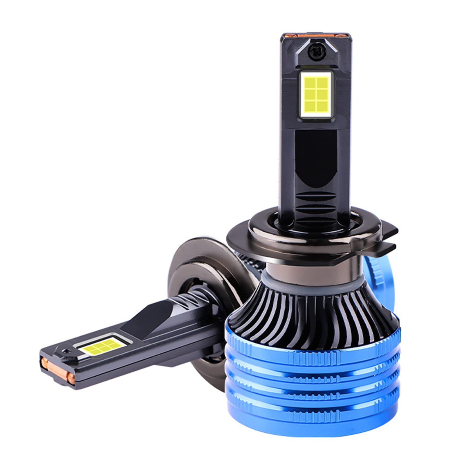 2 Bombillas LED Para Faros Delanteros, 20000 Lm, 120 W, 6500 K, Iluminación De 360 Grados, Luz Antiniebla De Haz Bajo, Kit De Conversión Blanco Extremadamente Brillante,H4