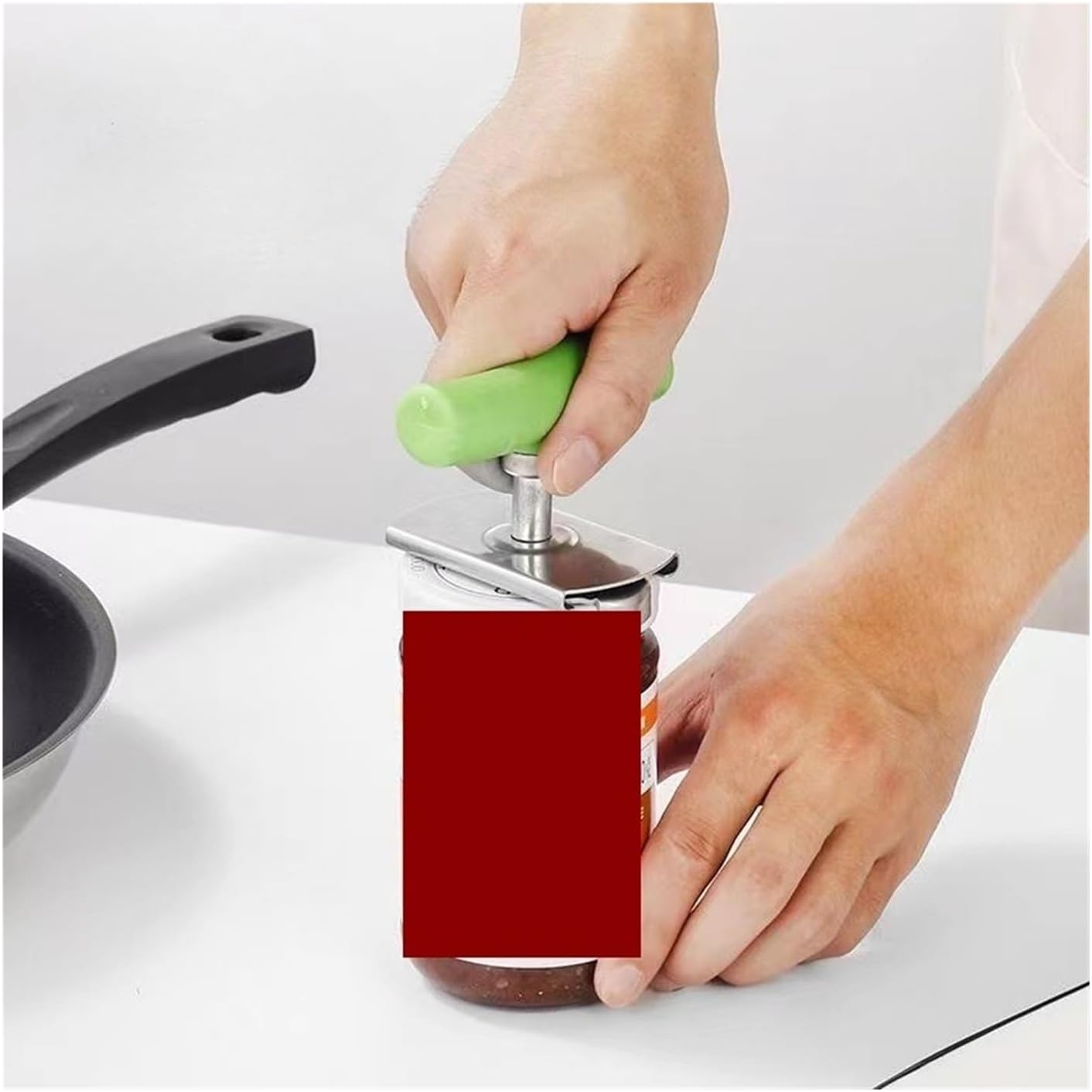 Multifunctional Stainless Steel Can Opener - Jar and Bottle Lid Gripper Kitchen Tool