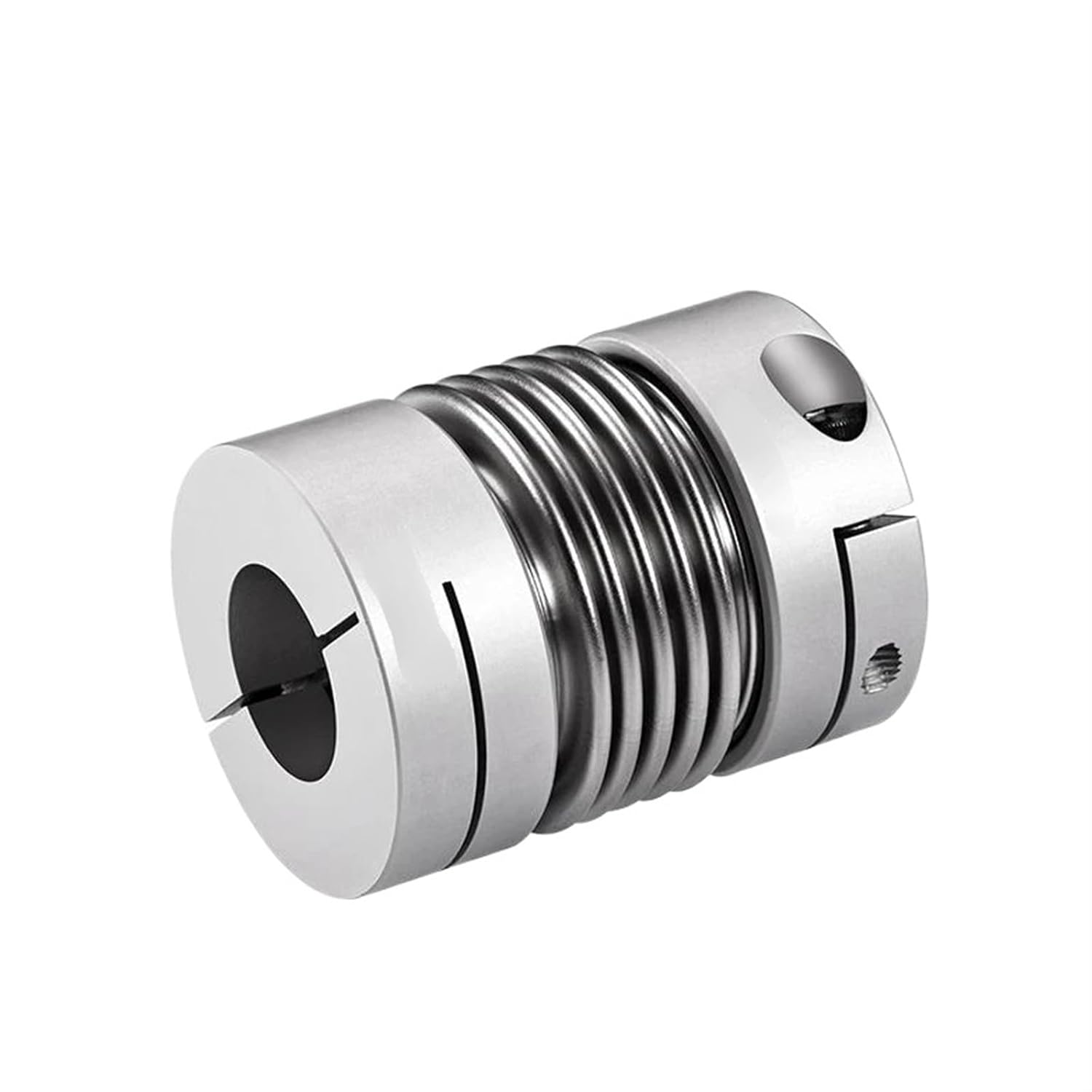 Rigid coupling,Stainless steel rigid coupling 1pcs D25L37 Bellows Coupling Clamp Coupling Shaft Motor Spring Aluminum Alloy Couples(7X9.525)