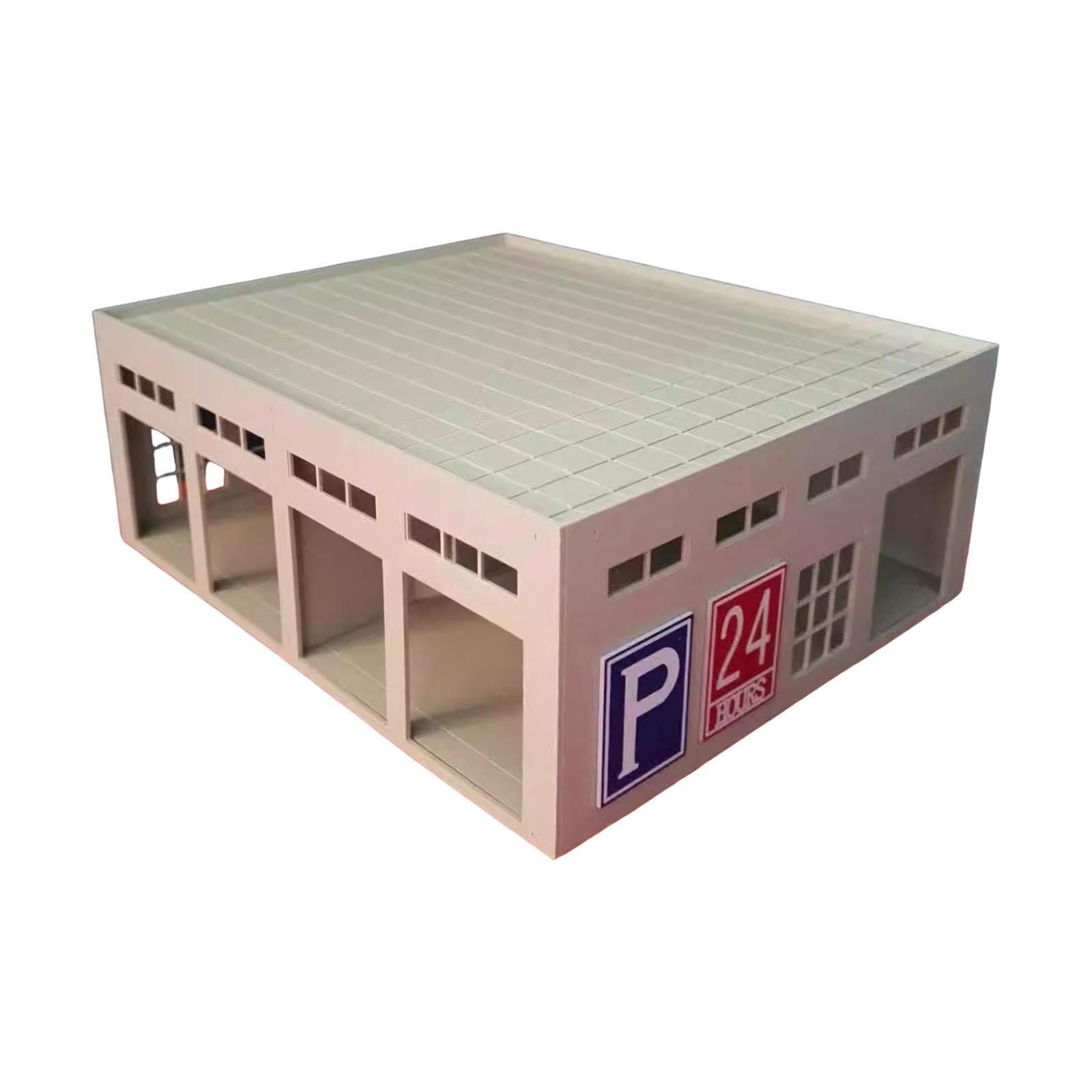 Amazon.co.jp: Amagogo 1:64スケールの駐車場ジオラマ、建設