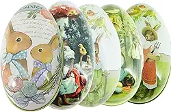 Kit 5 Ovos de Lata Lembrancinhas Sortidos