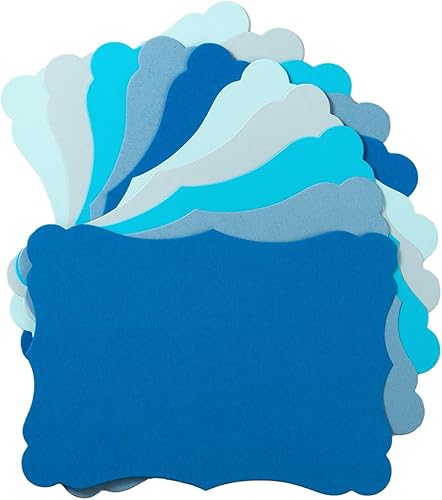 Paquete de 50 tarjetas kraft en blanco de cartulina de papel grueso marrón, tarjetas de felicitación para menús de tarjetas de regalo de bricolaje,