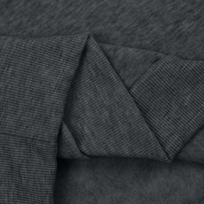 Men's Hooded Sweatshirt - Quarter Zip Pullover with Pockets Autumn Winter Casual Wear for Vacations - Image 6