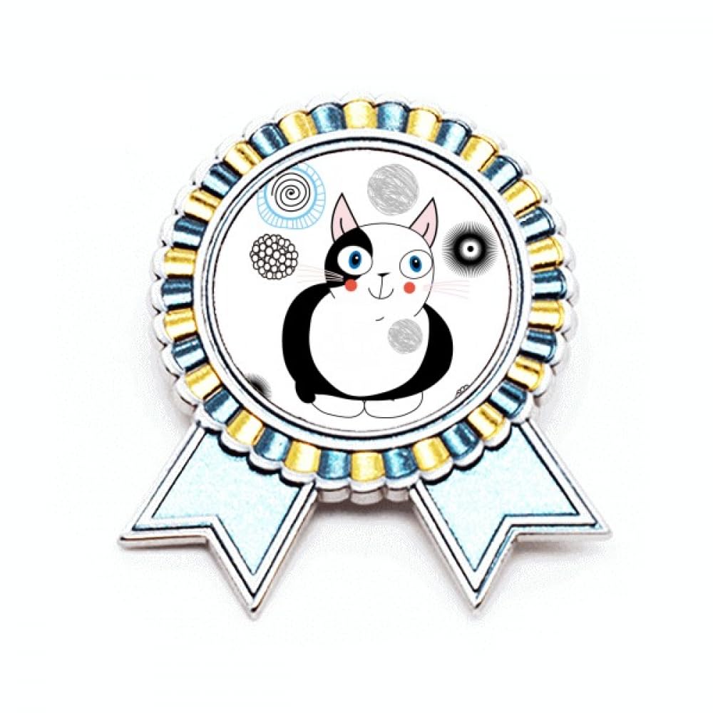 Broche chat mignon Winner Award accessoire métal taille M badge