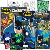Batman Coloring Set with Glow in The Dark Posters, Stickers - Batman Activity Book Bundle for Boys 2 Coloring Books | Superhero Coloring for Kids