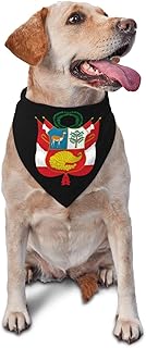 Coat of Arms Peru Triangle Dog Bandana Scarf Accessories for Pet Bibs