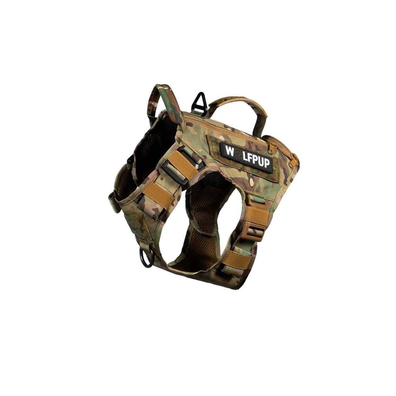 Tactical Dog Vest Harness (Camo, X-Large)