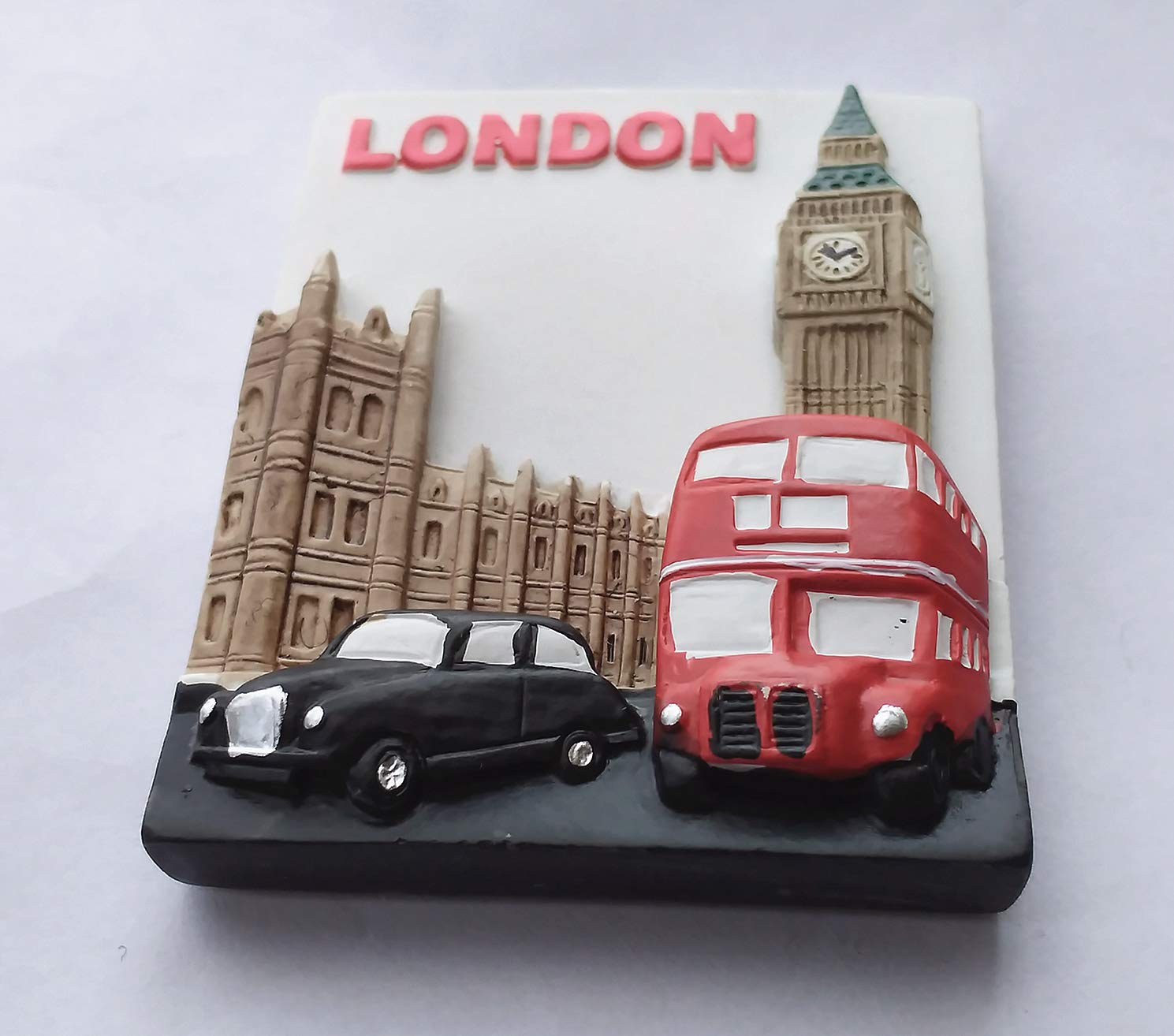 Magnete Frigorifero 3D Londra - Orso, Big Ben E Bus Rosso, 7cm