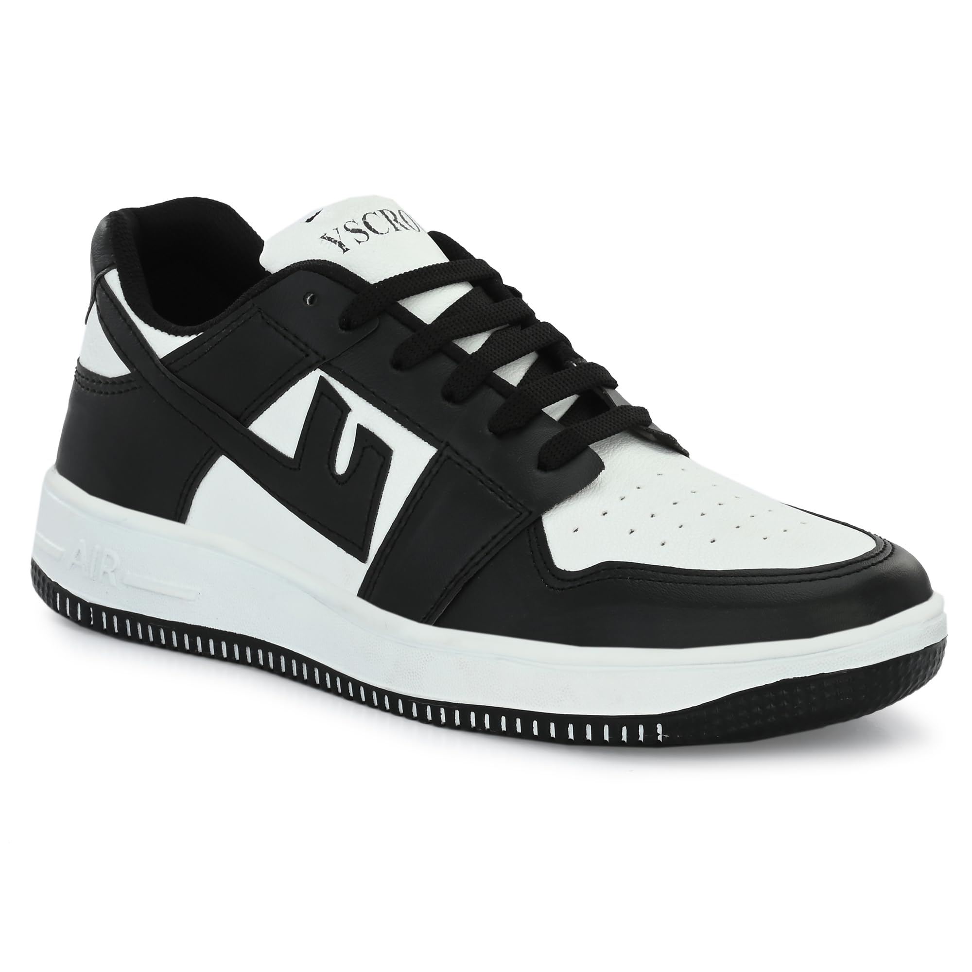 YSCROWD F3 Mens Sneakers Perfect Casual Cushioned Lace-up Black Shoes for Men and Boys (Black White, 6) (B0CJ19BW1V) Amazon Price History, Amazon Price Tracker