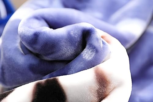 Miniatura 5 de Paquete de 2mantas de 7.8libras - Manta coreana gruesa tamaño queen - Afelpado visón suave, grueso y cálido - Vellón resistente a las arrugas de