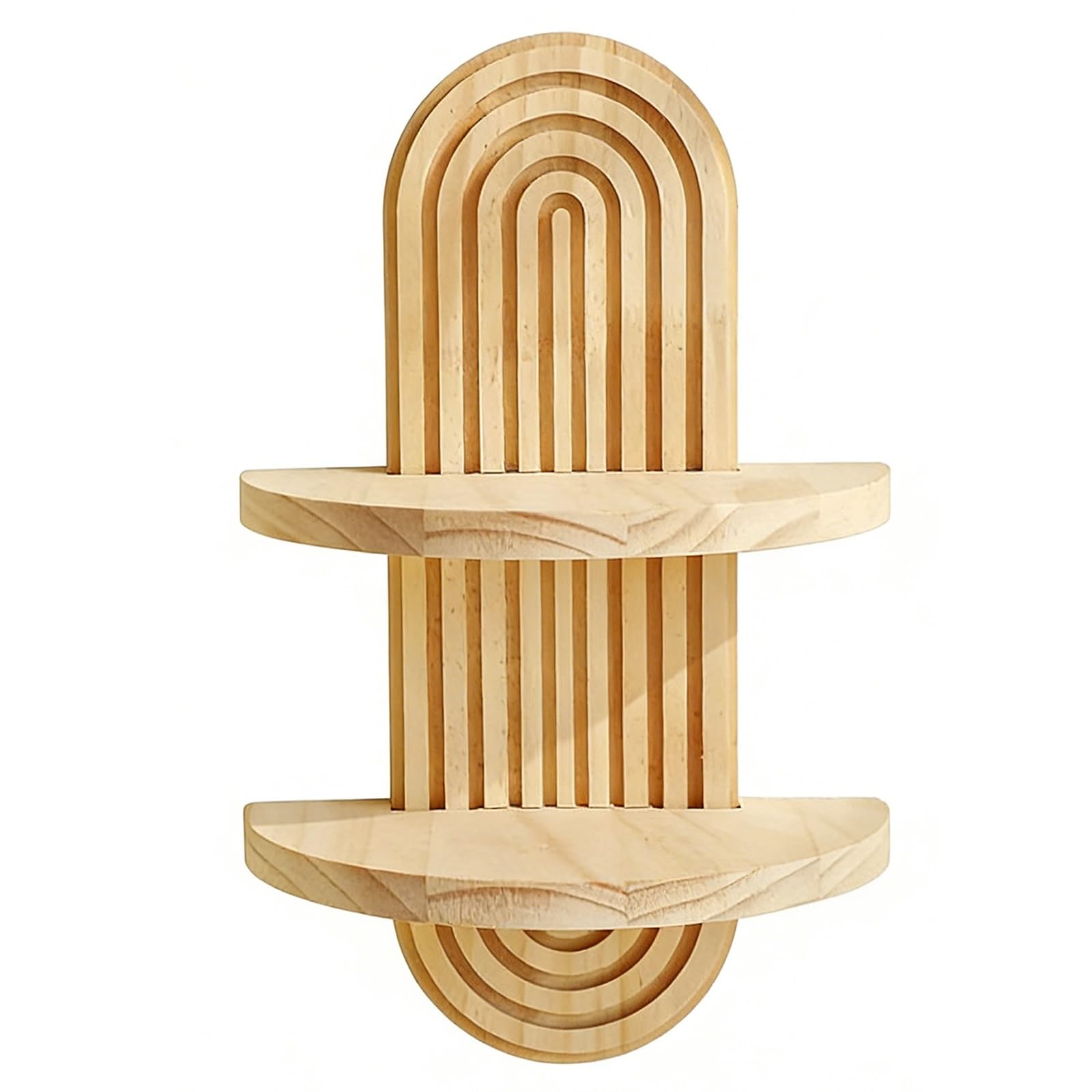 Étagère murale bohème authentique en bois naturel pour exposer vos plus beaux souvenirs