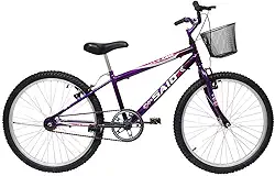 Bicicleta de Passeio Saidx Bike Feminina Sem Marcha - Aro 24 Mono - Freios V Brake