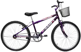 Bicicleta Aro 24 Feminina Saidx Quadro em Aço Freio V-Brake