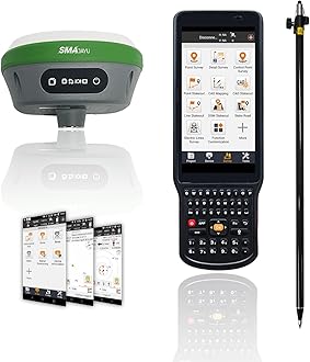 SMA26 RTK GNSS Surveying Equipment Switchable Base & Rover with FP88 Handheld Collector Software Static 32G Storage NOAA certificated (Include Pole)