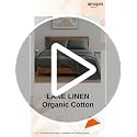 Image of LANE LINEN 100% Organic Cotton Fitted Bedsheet for Double Bed - Charcoal | GOTS Certified, Percale Weave, 78x60 inches, Fits Upto 12 inch Mattress, Soft, Breathable, Washable, 2 Pillow Covers