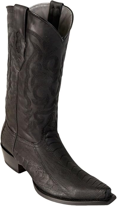Amazon.com: Botas de piel de avestruz para hombre : Ropa, Zapatos y Joyería