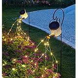 ソーラーじょうろライト 2個セット スタンド付 ジョウロ ガーデンライト 自動点灯 電球色 屋外 防水 装飾用 ソーラーライト ソーラーランタン 置物ライト LEDライト 配線不要 おしゃれ 日本語説明書付