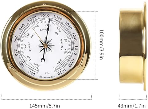 JINYISI Barometer,barometers for The Home,barometric Pressure Gauge,barometers Weather Instruments,Weather Station Barometer