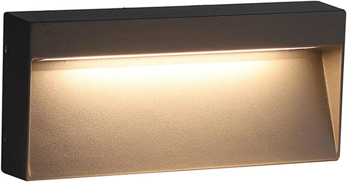 Amazon.co.jp ブラケットライト 6W 12W LED防水ステップライト階段ライトコーナーライト屋内屋外防水フードライトアルミ