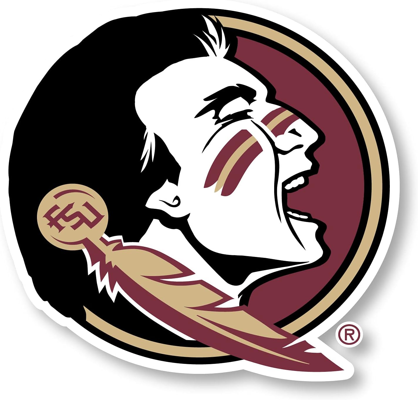 Florida State Seminoles 10 Inch Vinyl Mascot Magnet 4-Pack Officially Licensed Collegiate Product