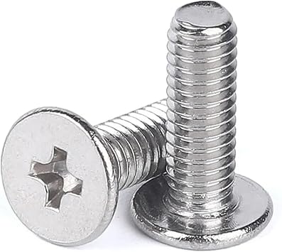 304 Stainless Steel CM M0.8 M1 M1.2 M1.4 M1.6 M2 Ultra Thin Flat Head Screws Computer Laptop ScrewsM1.6x6x3 200pcs