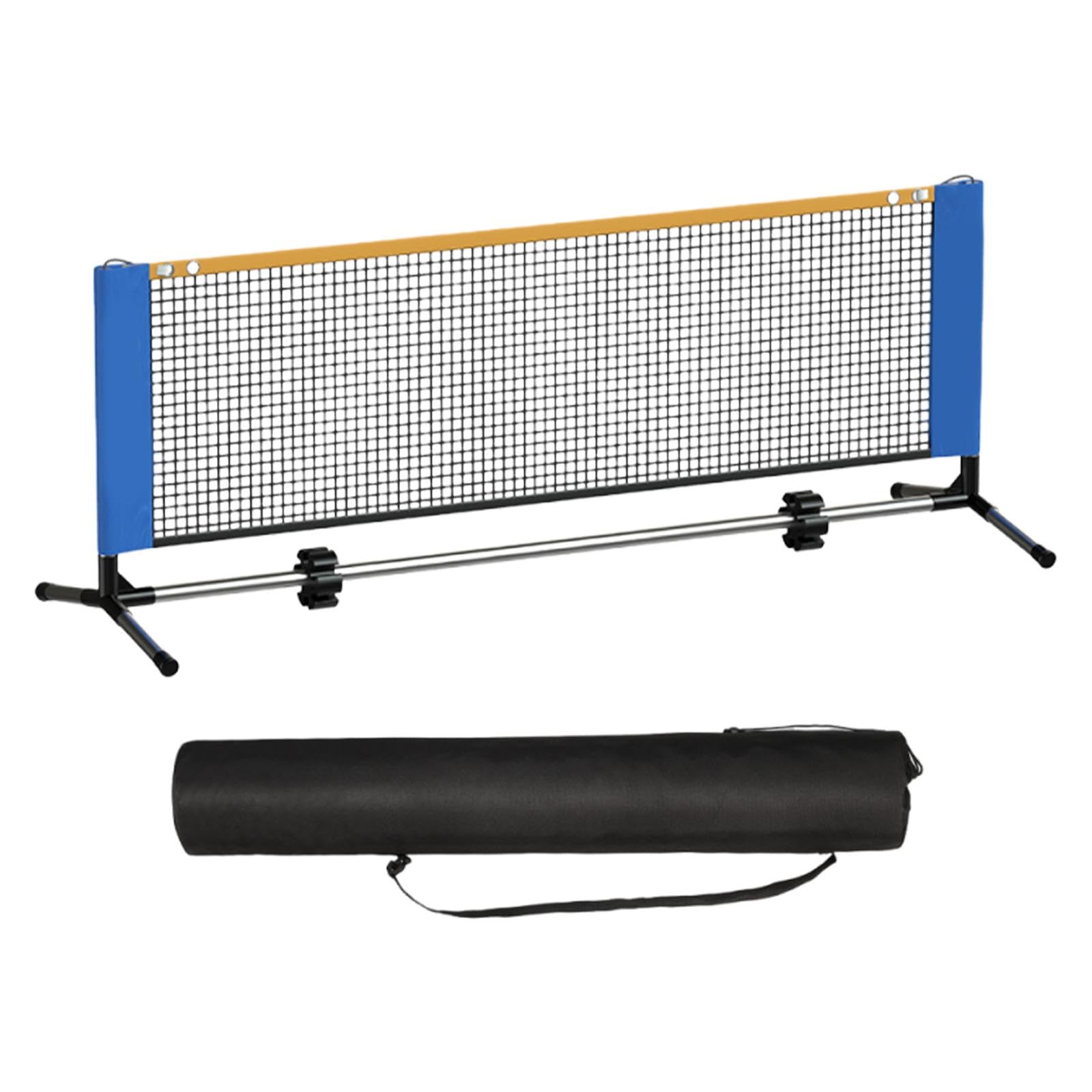 Rete Pickleball Portatile Accessori Sportivi Rete da Gioco Resistente in Poliestere E Metallo con Borsa Trasporto Adatta per Cortile Allenamen
