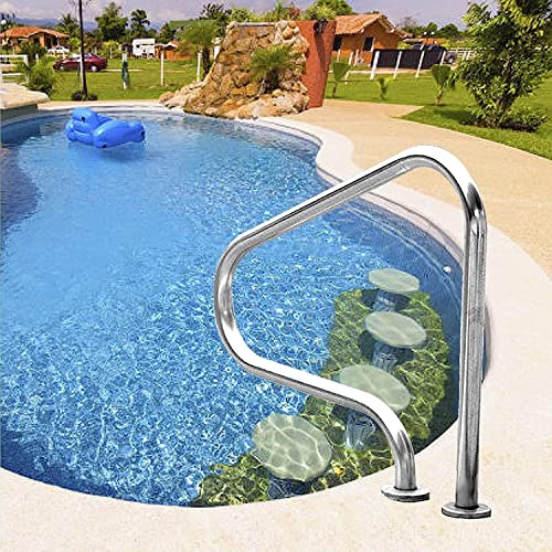 Barandal para piscina acero inoxidable 31.5 x 31.5 pulg miniatura 5