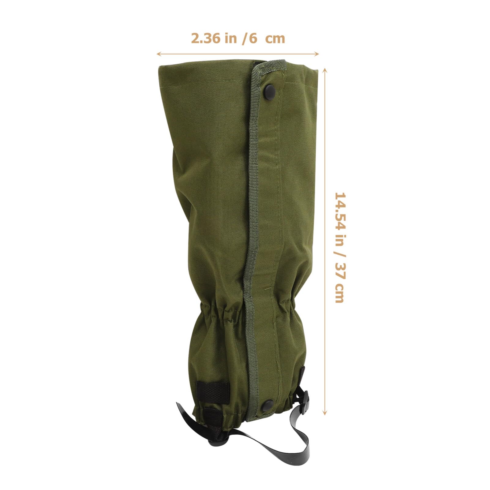 Guêtres Randonnée Imperméables Pliables, Paire Compacte, Oxford Vert