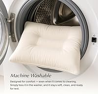 Vista 5 de [Paquete de 2] Almohadas de apoyo cervical suaves Relnecks™ para alivio del cuello y los hombros [fabricadas en Corea] (azul marino)